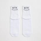 Носки мужские MINAKU «Hi-Bye», цвет белый, размер 40-41 (27 см) 6885457