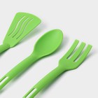 Набор кухонных принадлежностей Доляна «Глори», 3 шт., зелёный - Фото 2