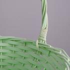 Корзина плетёная, ива, 30×21×12×25 см, светло-салатовый - Фото 3