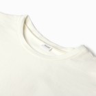 Футболка женская MINAKU OVERSIZE FIT: цвет экрю, р-р 52 - Фото 6