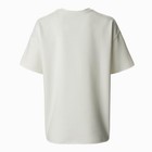 Футболка женская MINAKU OVERSIZE FIT: цвет экрю, р-р 52 - Фото 8