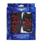 Накладки на педали Cartage, антискользящие, набор 2  шт, красный 5350982