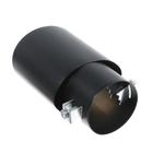 Насадка на глушитель 14×8.5 см, посадочный 64 мм, черный мат - Фото 3