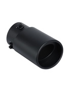 Насадка на глушитель 15.7×10 см, посадочный 76 мм, черный мат - Фото 5