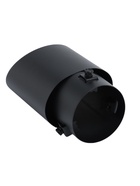 Насадка на глушитель 15.7×10 см, посадочный 76 мм, черный мат - Фото 2