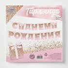 Гирлянда на люверсах «С Днем Рождения», длина 225 см - Фото 5