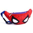 Сумка поясная детская для мальчика, два кармана, 25×6×13 см, Человек-паук - Фото 3
