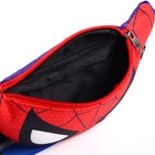 Сумка поясная детская для мальчика, два кармана, 25×6×13 см, Человек-паук - Фото 5