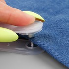 Набор джинсовых пуговиц, 17 мм, 6 шт., с установщиком, цвет серебряный - Фото 3