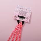 Резинки для волос , детские , цветные косички «Замур-р-чательная ты», d=4 см. - Фото 4