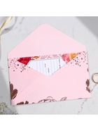 Приглашение на свадьбу с тиснением «Пионы», на пластике 5437226