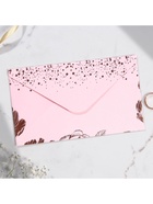 Приглашение на свадьбу с тиснением «Пионы», на пластике 5437226