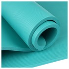 Коврик для йоги 183 х 61 х 1,5 см, цвет бирюзовый - Фото 8