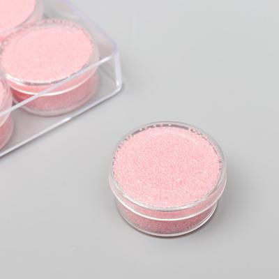 Микробисер стекло "Бледная роза" набор 10 гр