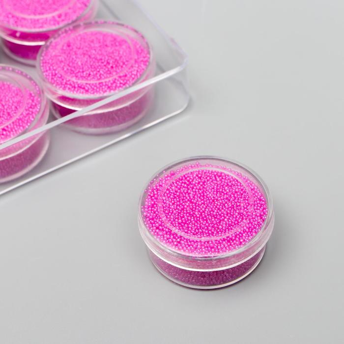 Микробисер стекло "Тёплый розовый" набор 10 гр - Фото 1