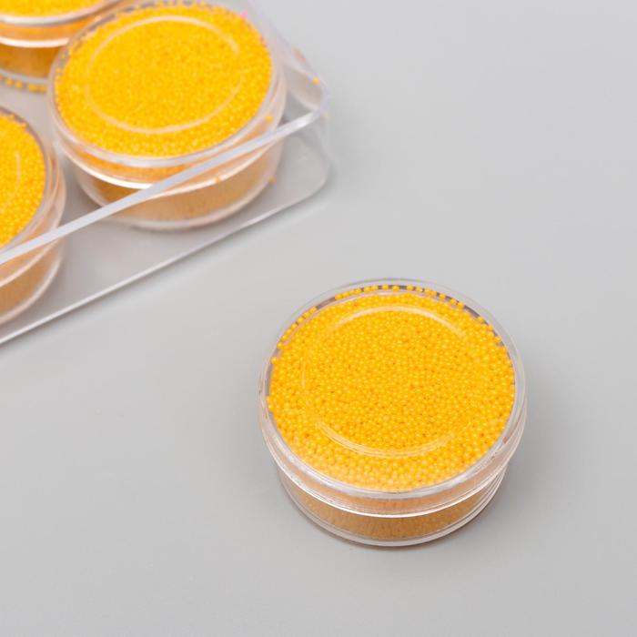 Микробисер стекло неоновый "Горчица" набор 10 гр - Фото 1