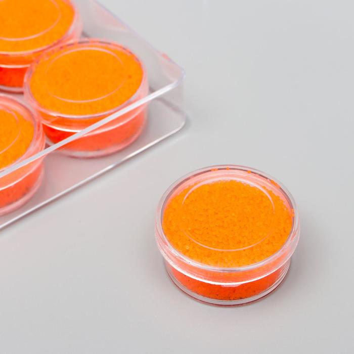 Микробисер стекло неоновый "Алый" набор 10 гр - Фото 1