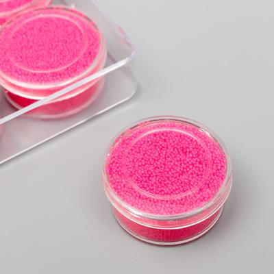 Микробисер стекло неоновый "Ярко-розовый" набор 10 гр