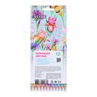 Карандаши 12 цветов, deVENTE Trio Mega Soft Pastel, трёхгранный корпус, супер мягкие, 4M, грифель 3 мм, пастельные цвета - фото 7118418