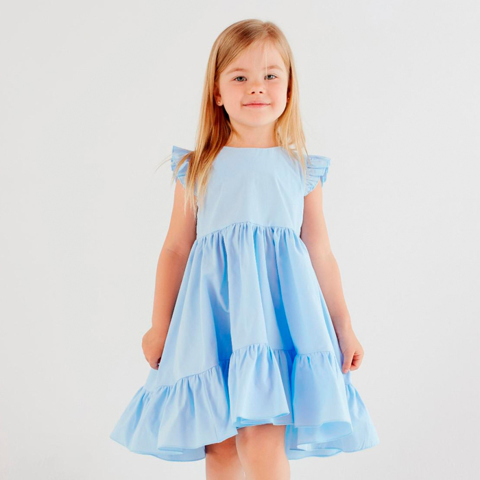 Платье детское KAFTAN Princess, р. 30 (98-104), голубой - Фото 1