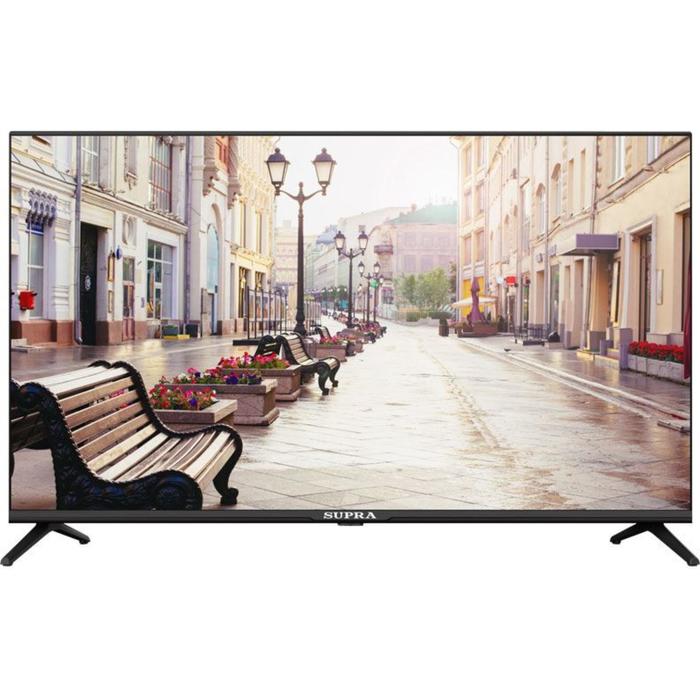 Телевизор Supra STV-LC43LT00100F, 43", 1080р, DVB-T/T2/C, 3 HDMI, 2 USB, черный - Фото 1