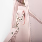 Сумка-мессенджер, отдел на клапане, наружный карман, цвет розовый - Фото 4