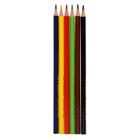 Цветные карандаши 6 цветов "Школа Творчества", трёхгранные - Фото 3