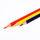 Цветные карандаши 6 цветов "Школа Творчества", трёхгранные - Фото 5