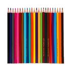 Цветные карандаши 24 цвета "Школа Творчества", трёхгранные - Фото 3