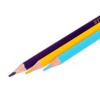 Цветные карандаши 24 цвета "Школа Творчества", трёхгранные - Фото 5
