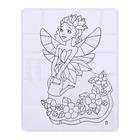 Набор красок по стеклу с трафаретом. Витражная фигурка "Цветочная фея" - фото 41982673