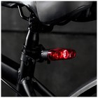 Фонарь велосипедный задний JY-595, 3 красных светодиода - фото 7185772