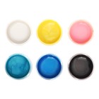 Краска акриловая Calligrata. Pearl, набор 6 цветов по 20 мл, перламутровые, морозостойкие, в картонной коробке - Фото 4