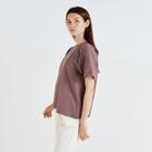 Футболка женская MINAKU REGULAR FIT: цвет коричневый, р-р 42 - фото 26598743