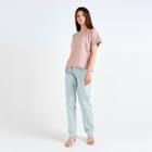 Футболка женская MINAKU REGULAR FIT: цвет пудровый, р-р 42 - фото 26310475