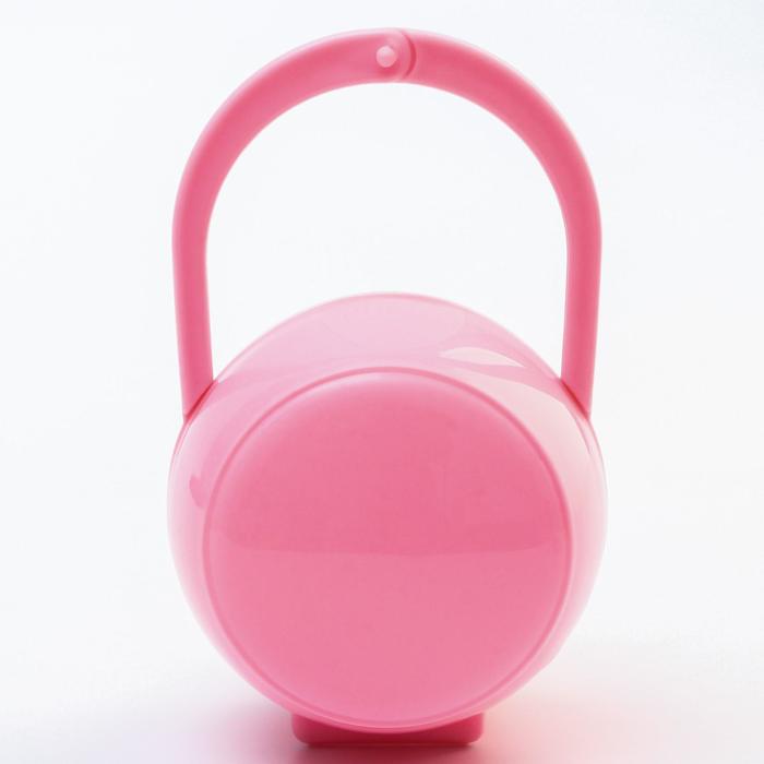 Контейнер для хранения и стерилизации детских сосок и пустышек, цвет розовый - Фото 1