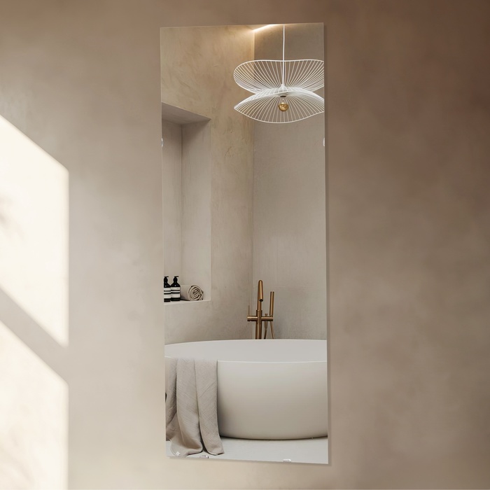 Зеркало интерьерное настенное, с креплением на 4 зажима, 110×45 см - Фото 1