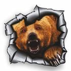 Наклейка "Разлом Медведь", 15 х 15 см - фото 295190097