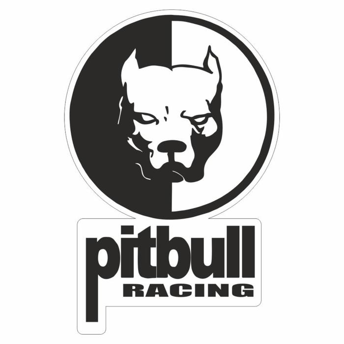 Наклейка "Pitbull racing", 10 х 15 см - Фото 1