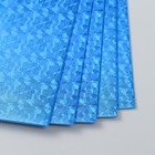 Фоамиран голограмма "Ярко-синий" 1,8 мм набор 5 листов 20х30 см - Фото 3