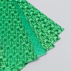 Фоамиран голограмма "Зелёная трава" 1.8  мм набор 5 листов 20х30 см - фото 6424047