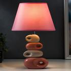 Лампа настольная 16621/1 E14 40Вт бело-розовая 20х20х38 см RISALUX - фото 24211742