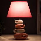 Лампа настольная 16621/1 E14 40Вт бело-розовая 20х20х38 см RISALUX - фото 24211743