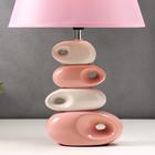 Лампа настольная 16621/1 E14 40Вт бело-розовая 20х20х38 см RISALUX - фото 24211745