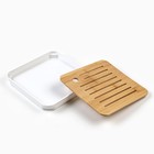 Набор для чайной церемонии ДЖЕКИЧАЙ «Ланьчжоу», 10 предметов, 4 персоны, пиалы 45 мл, чайник 180 мл, керамика, голубой - Фото 8