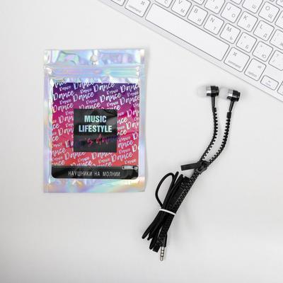 Наушники на молнии Music lifestyle, 10×15 см