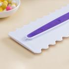 Шпатель кондитерский KONFINETTA «Праздник», 23×7.5 см, белый - Фото 2