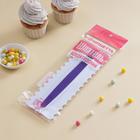 Шпатель кондитерский KONFINETTA «Праздник», 23×7.5 см, белый - Фото 3