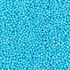 Кондитерская посыпка шарики 2 мм, голубые перламутровые, 50 г - фото 319799235