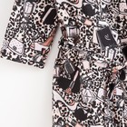 Халат женский Этель «Леопард» рукав 3/4, размер 46-48, вафля 200 г/м², 100% хлопок - Фото 6